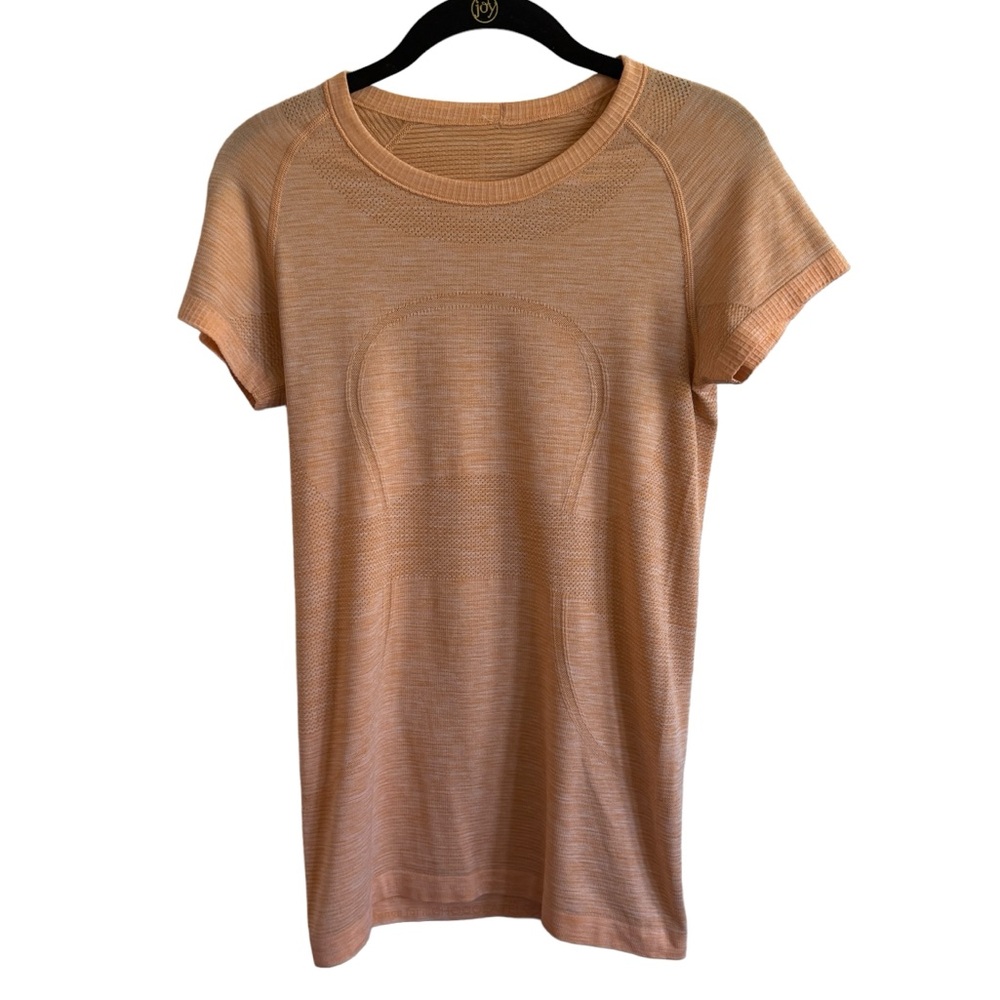 lululemon athletica Orange Short Sleeve Tee